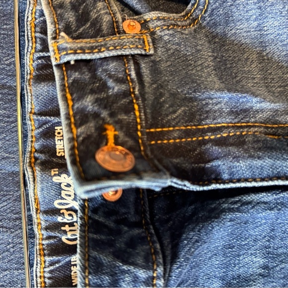 Cat & Jack Kids Blue Wide Leg Crop Stretch Jeans Size 8 - Picture 6 of 15